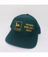 Vintage John Deere Nothing Runs Like A Deere Snapback Hat Wool Blend Puf... - £20.74 GBP