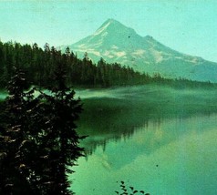 Mount Hood Oregon OR From Lost Lake Vtg 1962 Chrome Postcard Curteichcolor - £3.05 GBP