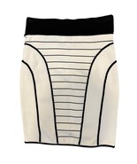 NEW Milly of New York Skirt Small Black White Knit Mini Luxury Designer Pull On - $53.99