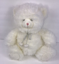 Russ Berrie RB Target White Sparkle Teddy Bear 13” Plush Christmas Glitter - £14.95 GBP