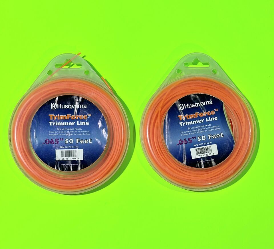 2-Pack Genuine OEM Husqvarna .065&quot;x50ft String Trimmer Line Trim Force 6... - $12.46
