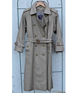 Burberry~  Trench Coat Nova Check Zip Out Wool Lining Size 10 Petite - $540.50 CAD