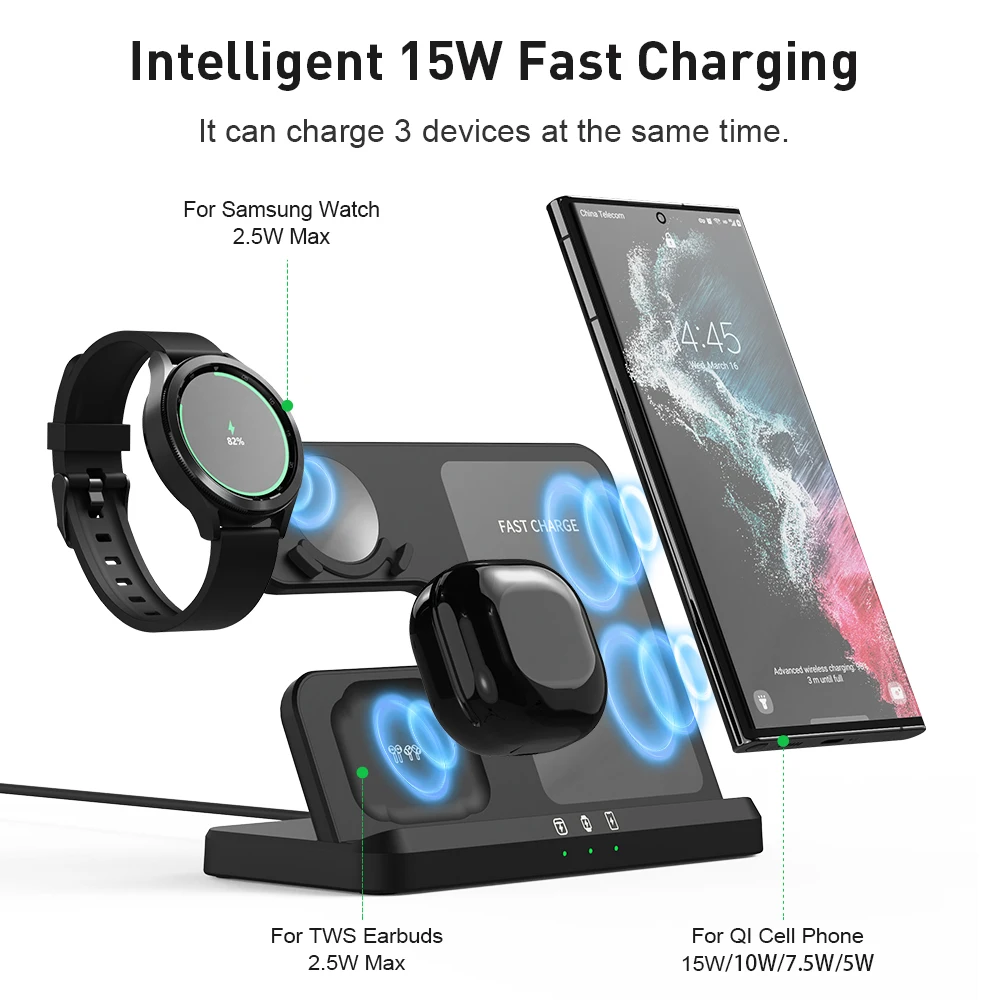 House Home Fast Wireless Chargers Stand For A Galaxy S22 Wireless Charging For A - £63.34 GBP