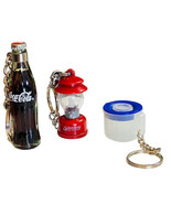 Tupperware Pitcher Coleman Lantern &amp; Coca-Cola  Famous Brand Keychains K... - £18.12 GBP