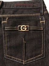 Guess Women&#39;s Jeans Gold Accented Zip Leg Stretch Ankle Skinny Jeans Size 23 - £16.45 GBP