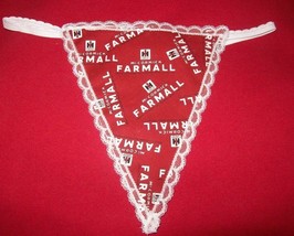 New Womens FARMALL Tractor Farm Equiment Gstring Thong Lingerie Panty Un... - £15.17 GBP