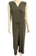 NWT Athleta Topanga Jumpsuit Olive Green Sleeveless Drawstring Waist Siz... - $37.99
