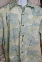 Hawaiian Shirt Caribbean Swimwear 100% Cotton XL Stamps - £11.66 GBP