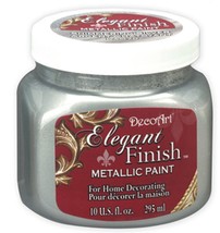 DecoArt Elegant Finish All-Purpose Acrylic Metallic Paint, Shimmering Si... - £10.35 GBP