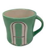 Anthropologie Letter -A- Initial Monogram Aqua 12 OZ Coffee Cup Mug Hand... - £19.79 GBP
