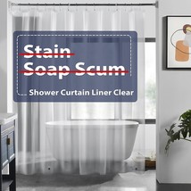 LOVTEX Clear Shower Curtain Liner with Magnets, Plastic for - £8.26 GBP