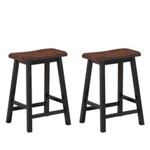 24 Inch Height Set of 2 Home Kitchen Dining Room Bar Stools-Coffee - Col... - $2,570.95 MXN