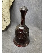 1979 Avon Ruby Red Glass Bell Cape Cod Christmas Collection Dinner Bell - £3.89 GBP