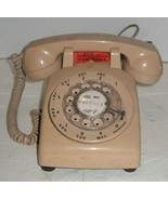 Vintage Pinkish Beige Stromberg-Carlson Rotary Dial Desk Phone Prop Display - £22.58 GBP