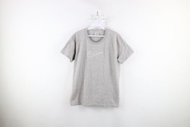 Vintage Nike Womens Large Travis Scott Center Swoosh Short Sleeve T-Shirt Gray - £30.89 GBP