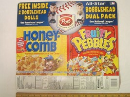 POST Cereal Box Display HONEY COMB &amp; FRUITY PEBBLES 2002 [G7e] - $14.35
