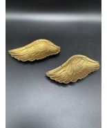 Vintage Angel Wing Ring Dishes Trinket Gold Rustic Celestial 4&quot; - $27.37