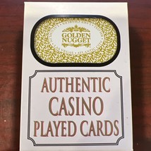 GOLDEN NUGGET Casino Las Vegas Nevada Authentic Played Table Cards Sealed Yellow - £5.05 GBP