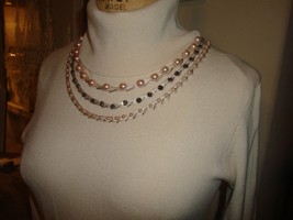 Rebecca Taylor Ivory Jeweled Neckline Turtleneck Knit Dress GORGEOUS M  - £31.49 GBP