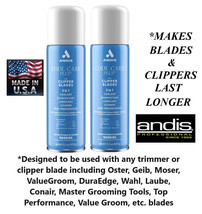 2-ANDIS 5in1 CLIPPER BLADE COOL CARE PLUS SPRAY Cleaner,Lube*Also for Ge... - £20.92 GBP