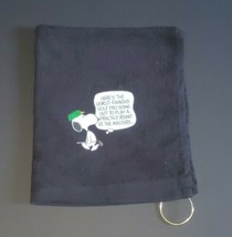 ThSnoopy Masters Pro Golf Sport Towel 16x18 Black - $16.00