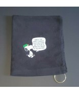 ThSnoopy Masters Pro Golf Sport Towel 16x18 Black - $302.33 MXN