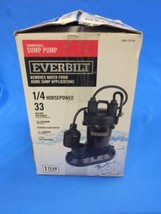 Everbilt HDPS25W 1/4 HP Submersible Sump Pump - Black - £31.06 GBP