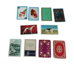 Lot of 10 Vintage Swap Playing Cards Animals People Canasta Tropical 54161 - £15.79 GBP
