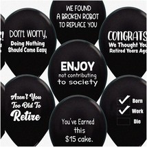 RetireLOL Party Kit: Hilarious Retirement Decor Balloons in Black - Doneloons - $27.71