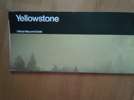 Yellowstone Official Map and Guide Wyoming Brochure 1994 - £5.50 GBP