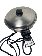 Saladmaster Oil Core 10 inch  Electric Skillet w Vapo Lid and Power Cord... - $78.59