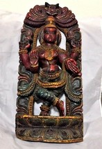 Vintage Hindu Goddess Lakshmi 18&quot; hand crafted sculpture - £303.71 GBP