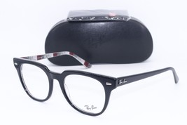 New RAY-BAN Rb 5377 8089 Meteor BLACK/BURGUNDY Authentic Frame Eyeglasses 52-20 - £67.42 GBP