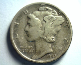 1945-S MICRO S MERCURY DIME VERY FINE / EXTRA FINE VF/XF VF/EF TONED 99c... - £7.04 GBP