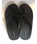 Okabashi Mens Surf Ergonomic Flip Flop Brown Rubber Comfort Waterproof Arch - $6.99