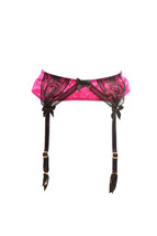 Agent Provocateur Womens Suspenders Elegant Rich Color Purple Size M - £75.20 GBP