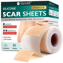 Silicone Scar Sheets,Silicone Scar Tape(1.6&quot;X 120&quot; Roll-3M), Reusable and Effect - £20.47 GBP+