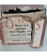 Player Piano Roll QRS 5095  The Waltz You Saved For Me Vintage Music Ant... - $9.89