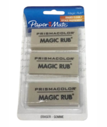 Paper Mate Prismacolor Magic Rub Eraser 3 Pk 1794294 Latex Free Art Draw... - $9.87