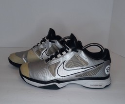 Men&#39;s Nike Lunar Vapor Tour 8 Tennis Shoes - Size 6.5 Silver/Gold/Black - £20.11 GBP