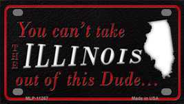 Illinois Dude Novelty Mini Metal License Plate Tag - £11.76 GBP