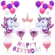 Unicorn Alphabet aluminum balloons - $19.95