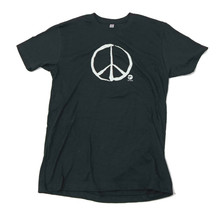 Black Peace Sign Men&#39;s  Tee Shirt Men&#39;s Small - £8.52 GBP