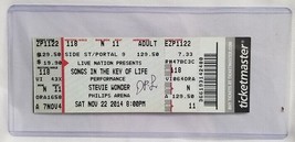 Stevie Wonder - Original 2014 Unused Whole Full Concert Ticket - £11.80 GBP