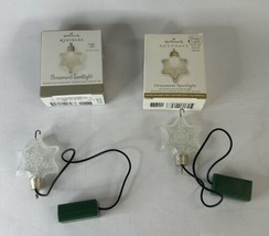 Hallmark Keepsake Snowflake Christmas Ornaments Spotlight Lot Of 2 Never Used - £9.60 GBP