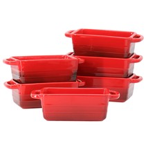 Crock Pot Appleton 6 Piece 12 Ounce Stoneware Mini Loaf Pan Baker Set in... - $1,880.90 MXN