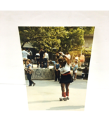 African American Woman Roller Skating Vintage Photo 80&#39;s Man Shirtless W... - $885.21 MXN