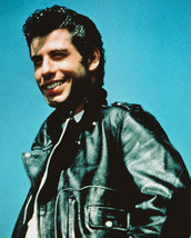 John Travolta Hunky Color Photo Grease Leather Jacket - £7.62 GBP