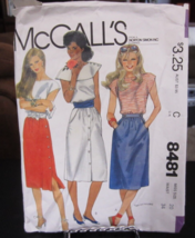 McCall&#39;s 8481 Misses Skirts Pattern - Size 20 Waist 34 - $9.37