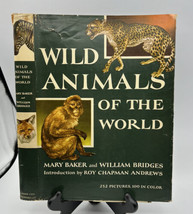 Book Dust Jacket Only Wild Animals of the World Mary Baker &amp; William Bridges - £5.38 GBP